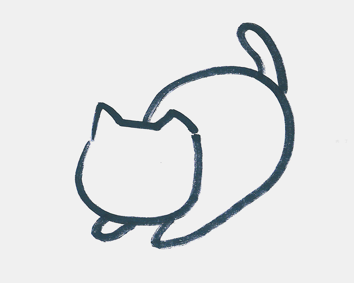 站立的猫咪玩球画面绘画教程 铅笔画画法 毛茸茸逼真细腻[ 图片/6P ] - 优艺星
