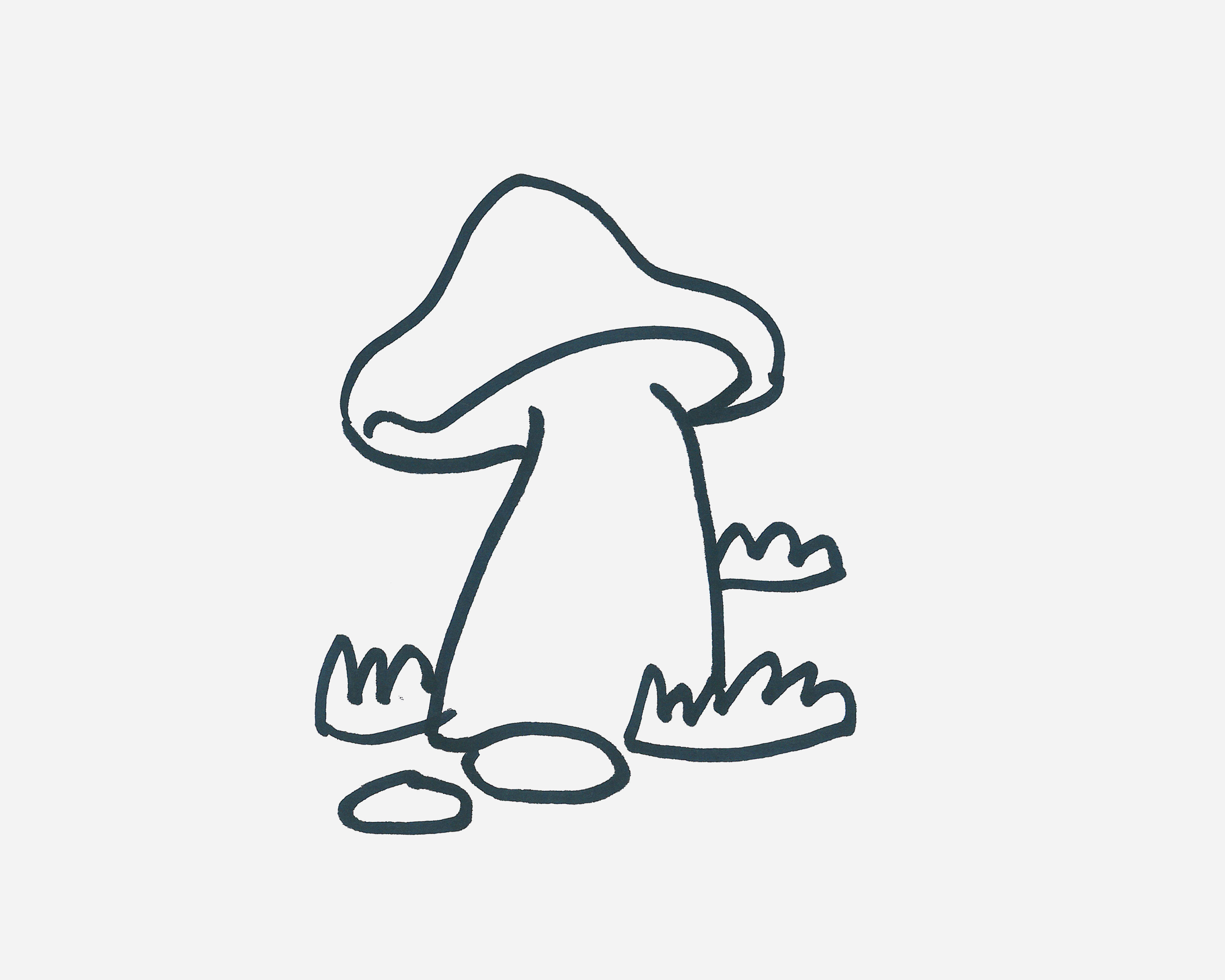 5-8岁简笔画作品 小蘑菇屋的画法