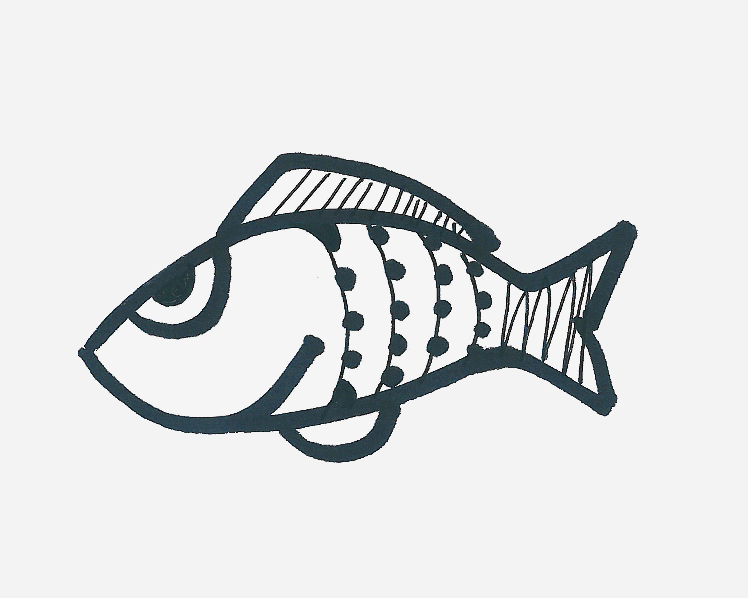 教你画 小鱼简笔画_海洋动物简笔画