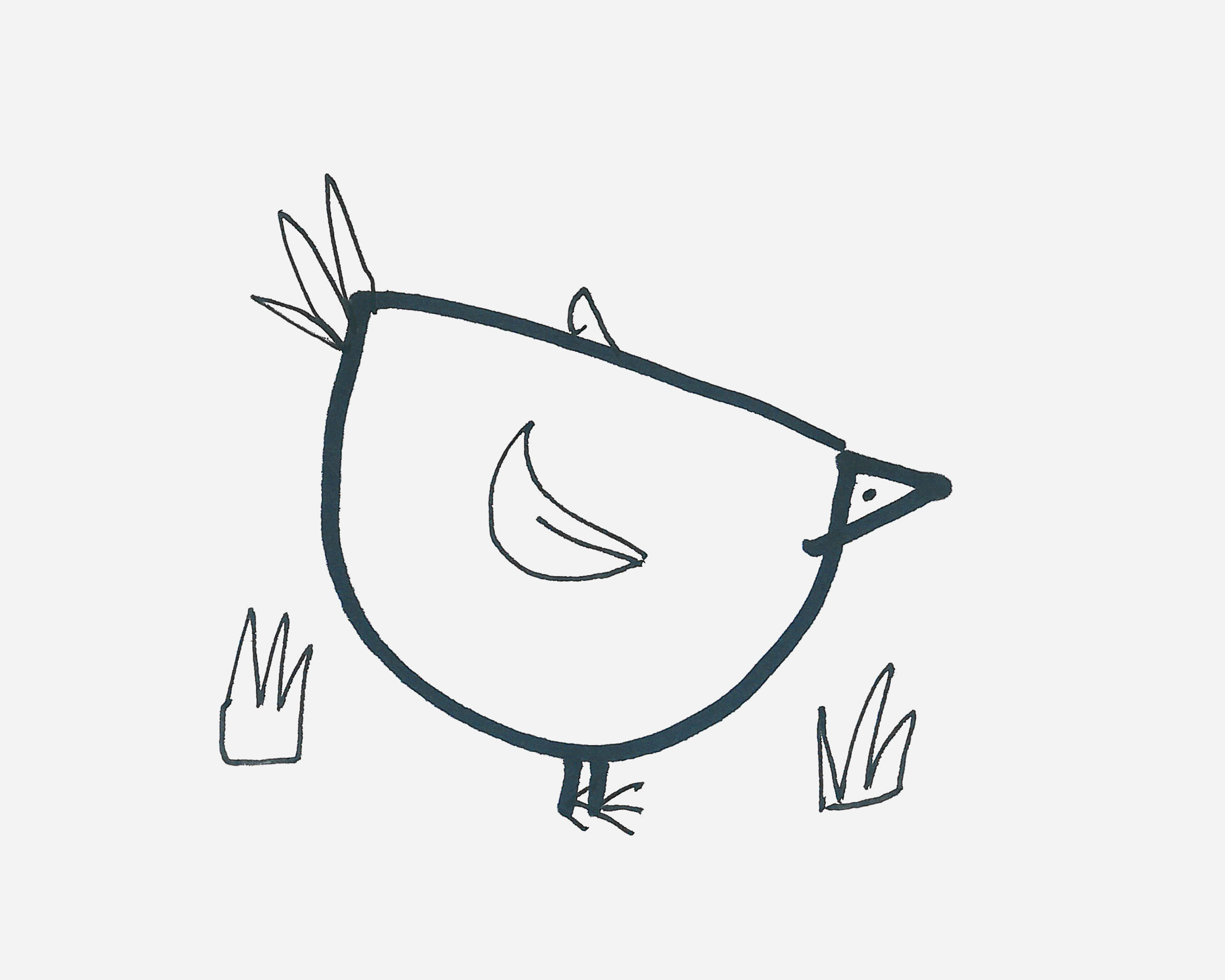 3-6岁儿童简笔画教程 母鸡怎么画简单又好看