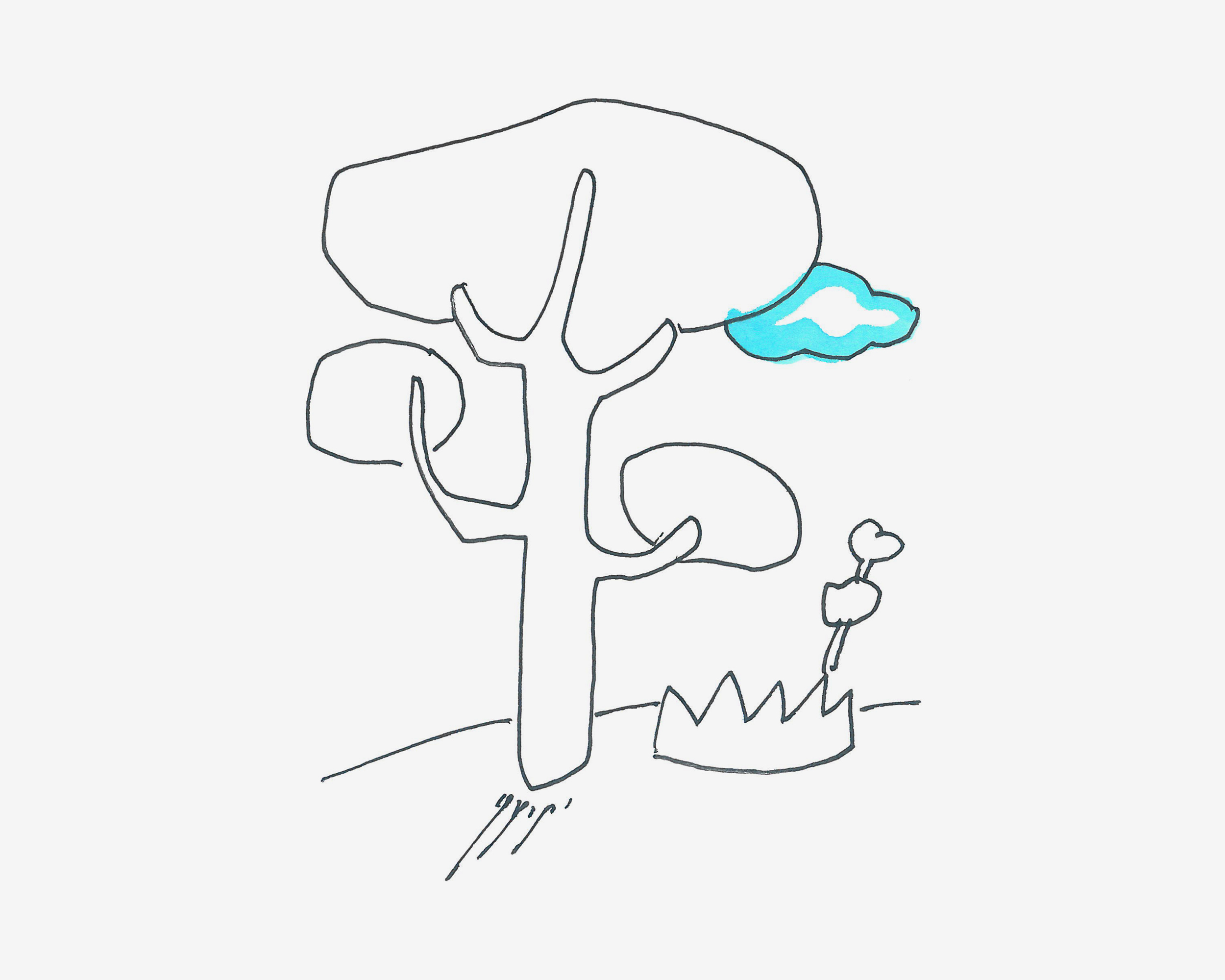 5岁儿童画教程 卡通小大树的画法图解教程