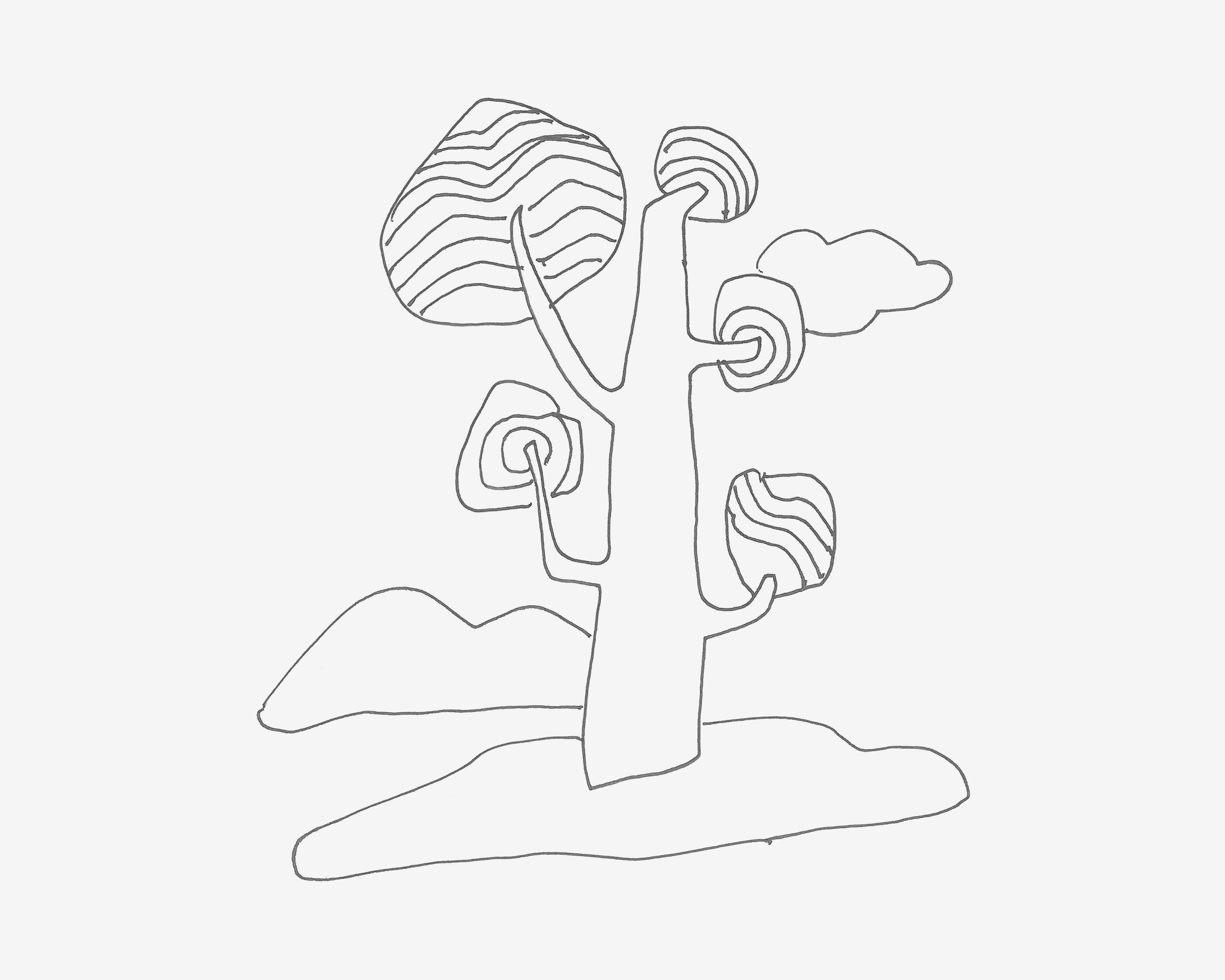 100种简笔画图片 大树怎么画