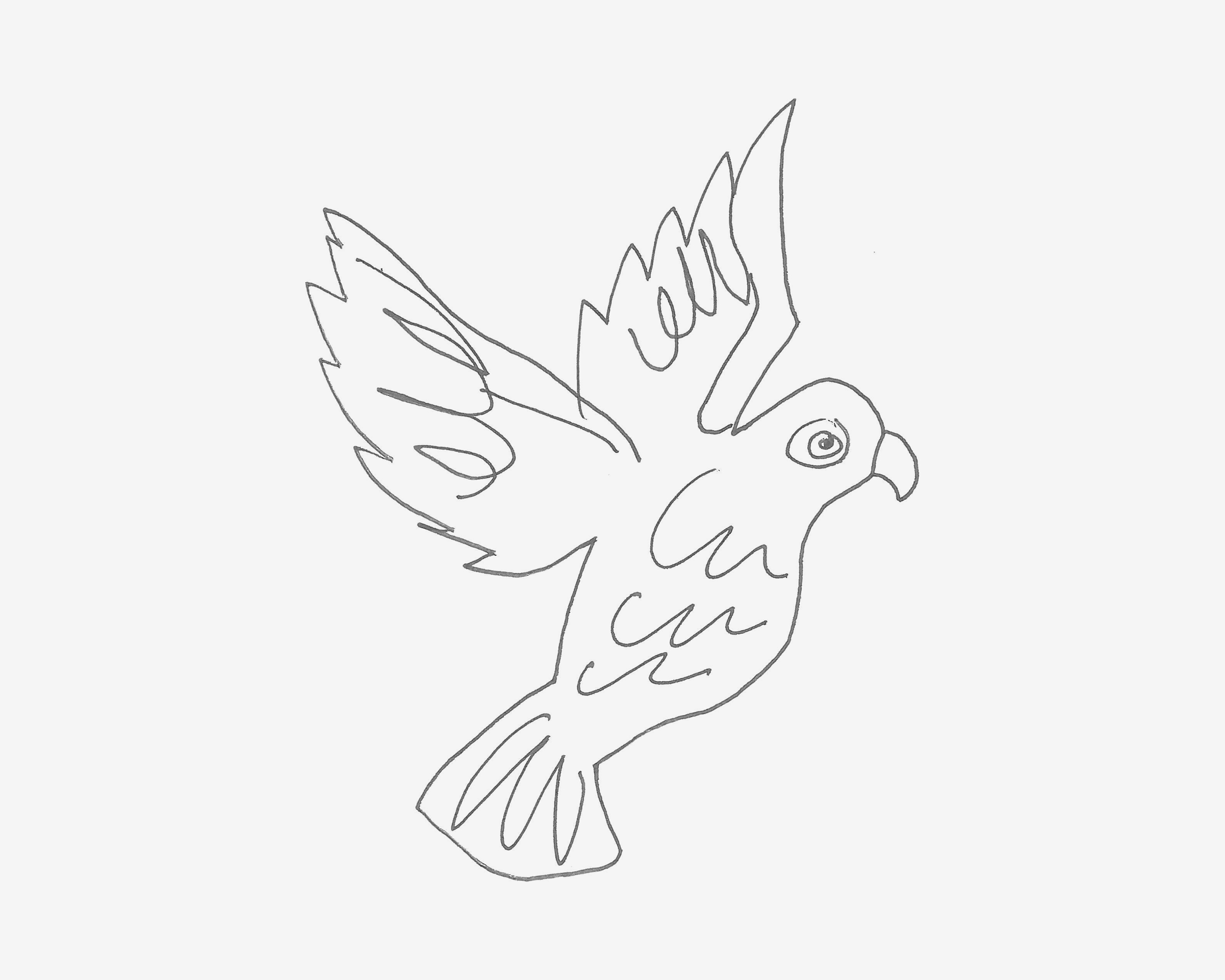 教你如何画燕子 飞翔的燕子的简笔画步骤图解 肉丁儿童网