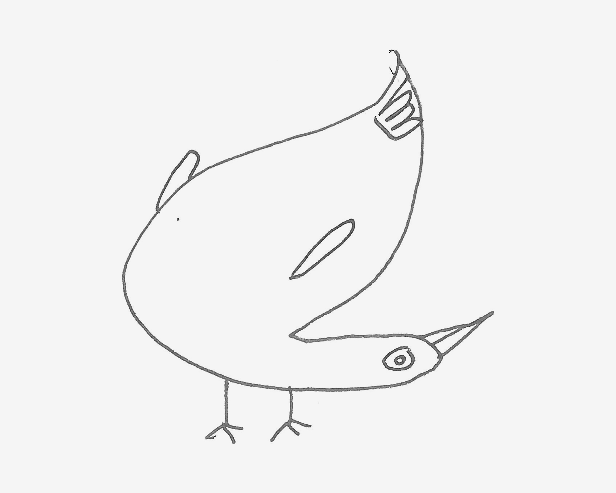 5岁儿童简笔画作品 小海鸟怎么画好看