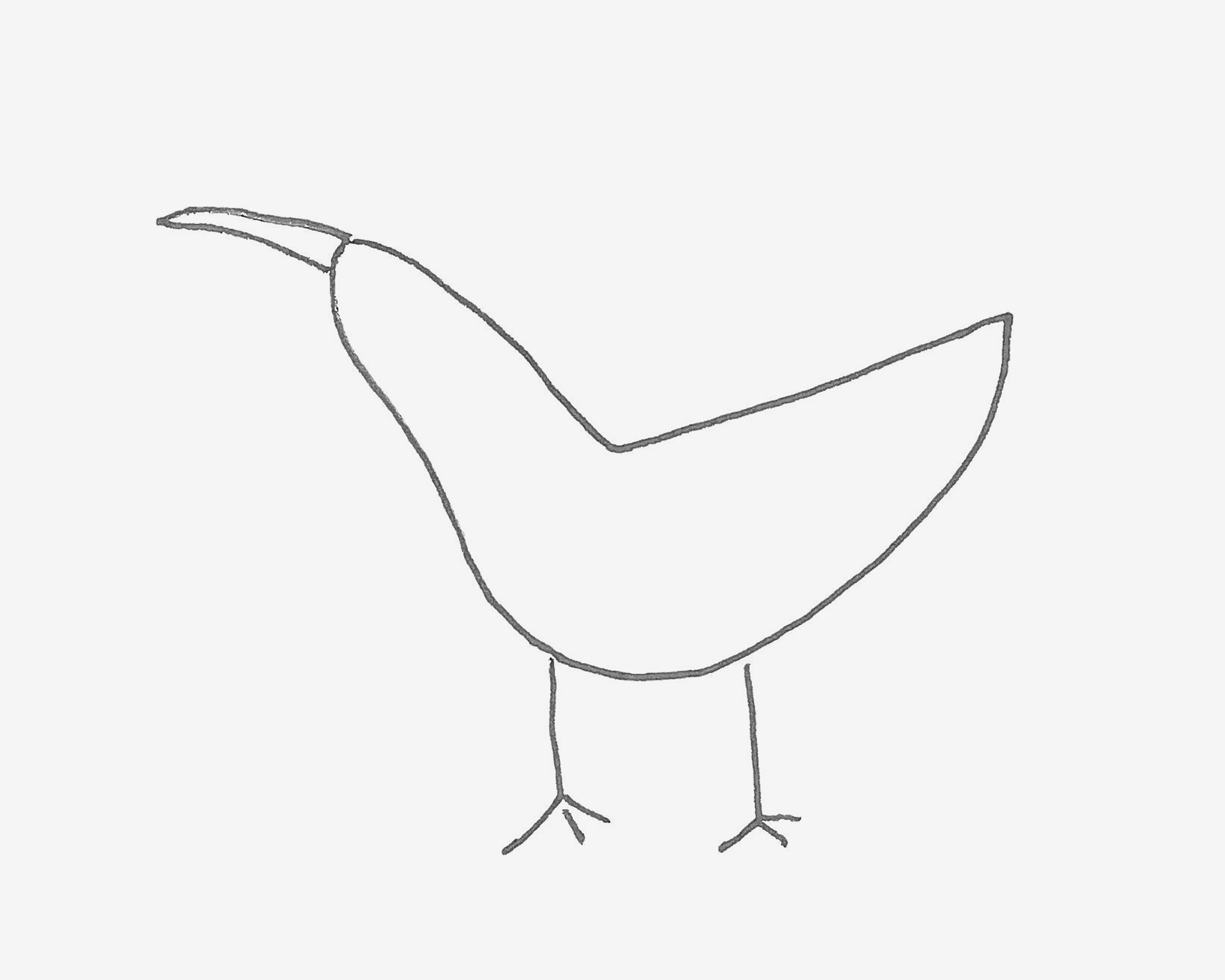 6-9岁儿童简笔画教程 色彩海鸟的画法教程