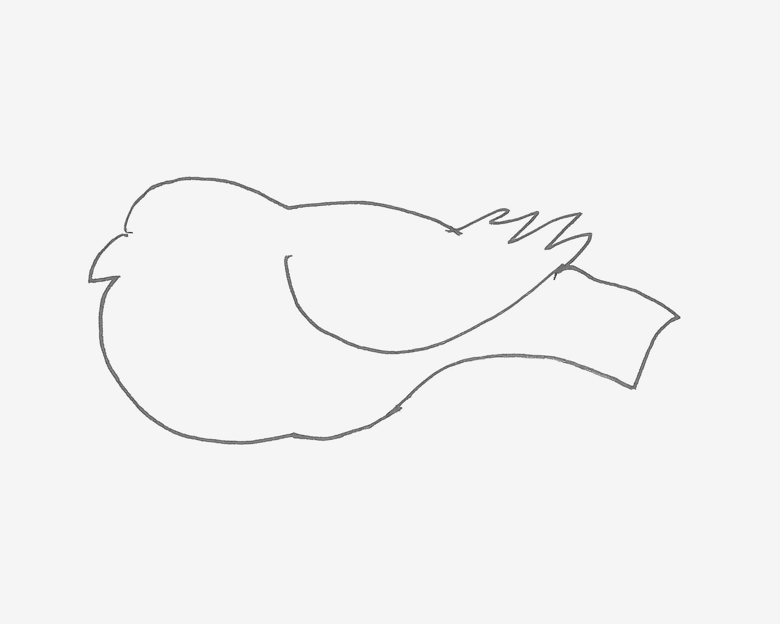 七八岁儿童简笔画作品 色彩小鸽子的画法