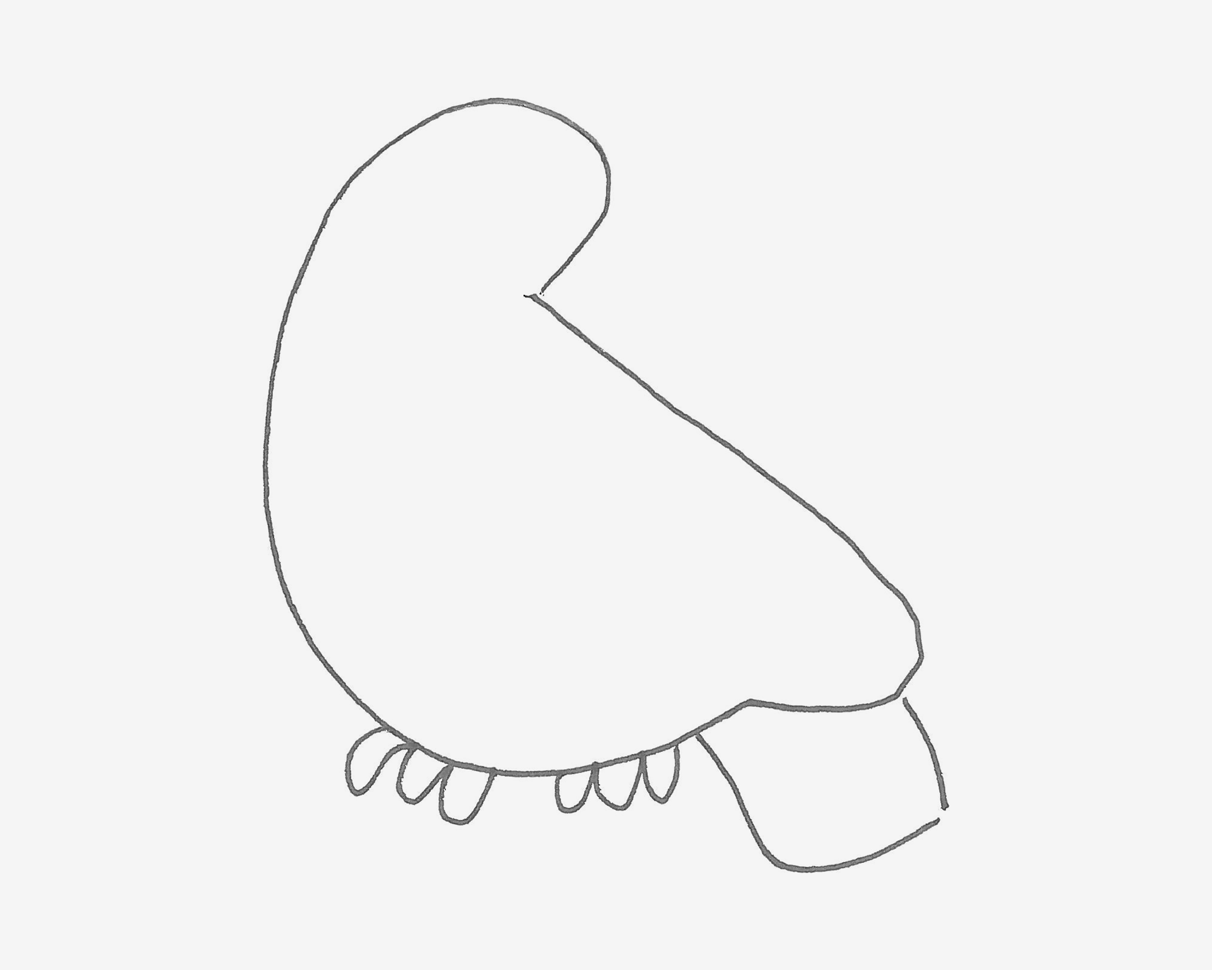 幼儿儿童画作品 鸽子的画法图解教程