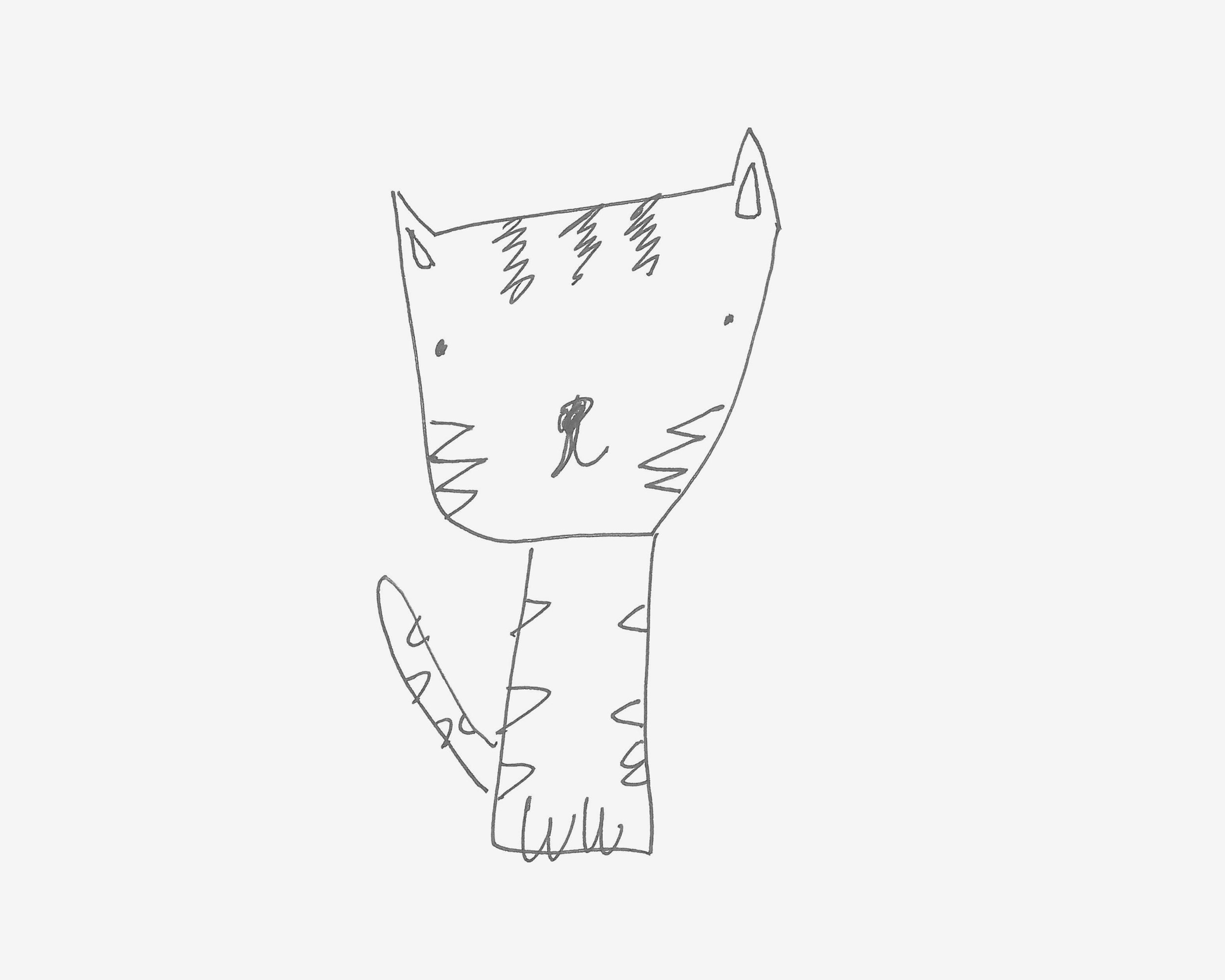 六七岁简笔画教程 色彩小猫咪怎么画好看