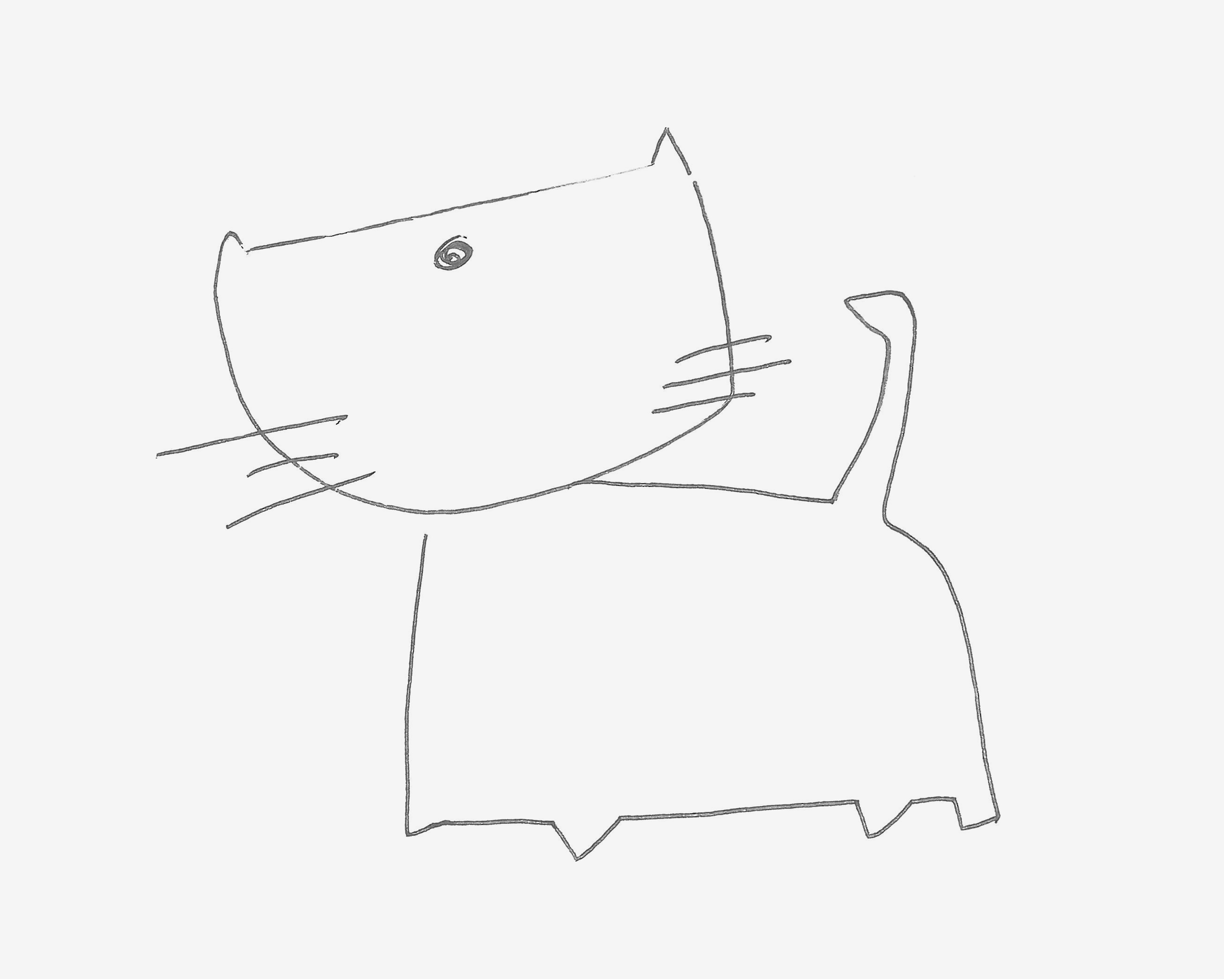 7-9岁儿童画优秀作品 小猫咪的画法图解教程