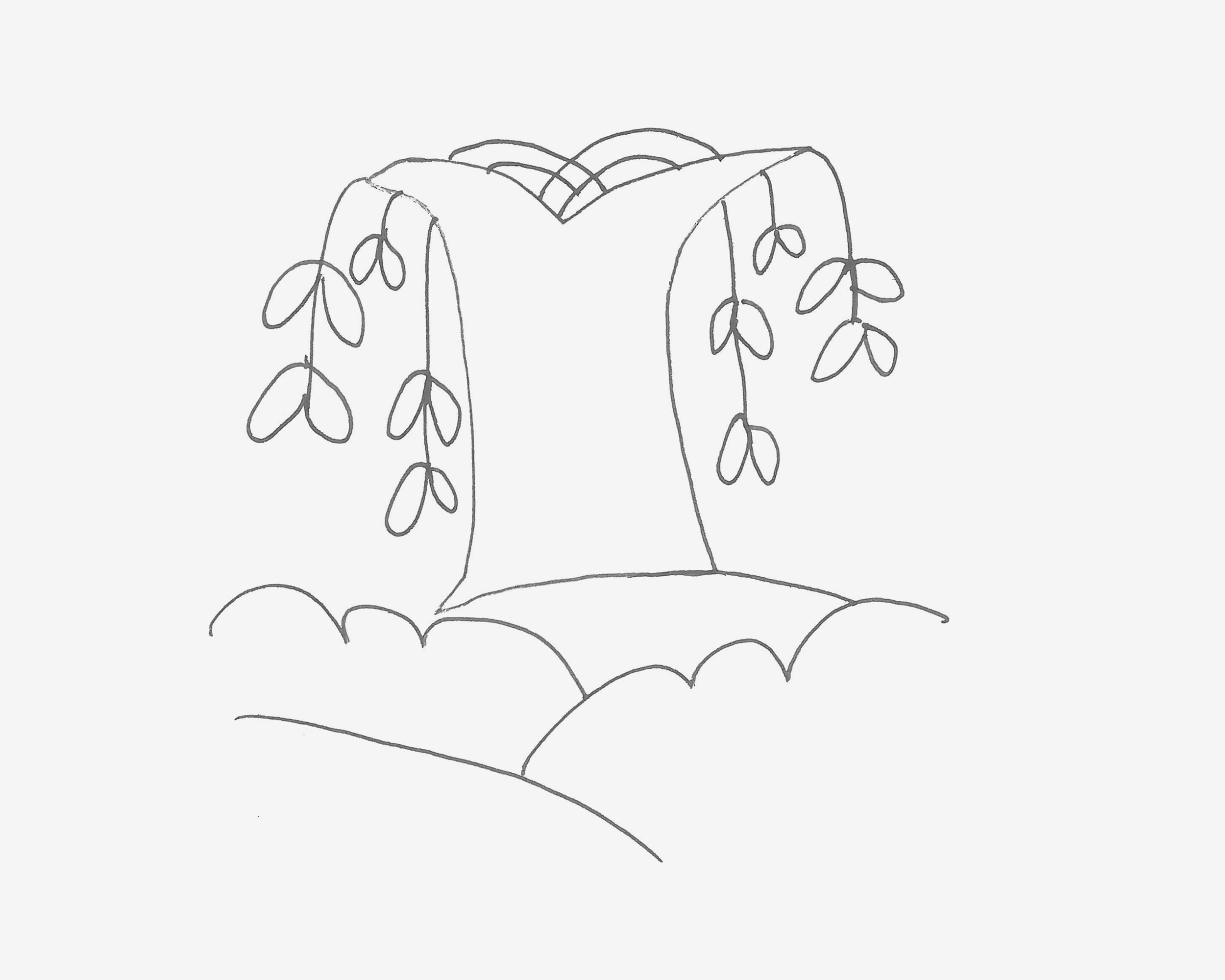 4岁简笔画作品 色彩柳树怎么画简单又好看💛巧艺网