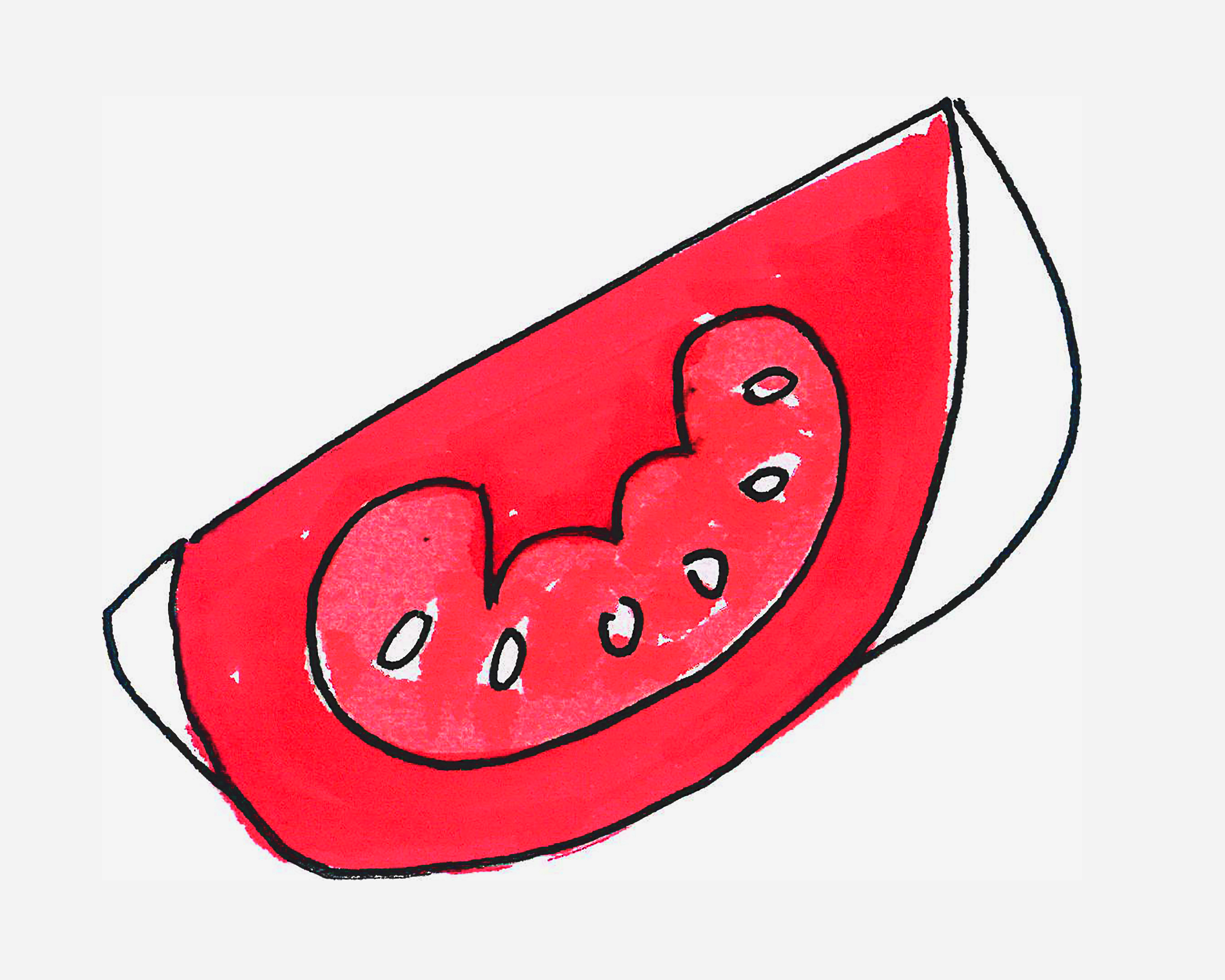 幼儿儿童画图片 卡通小西红柿怎么画