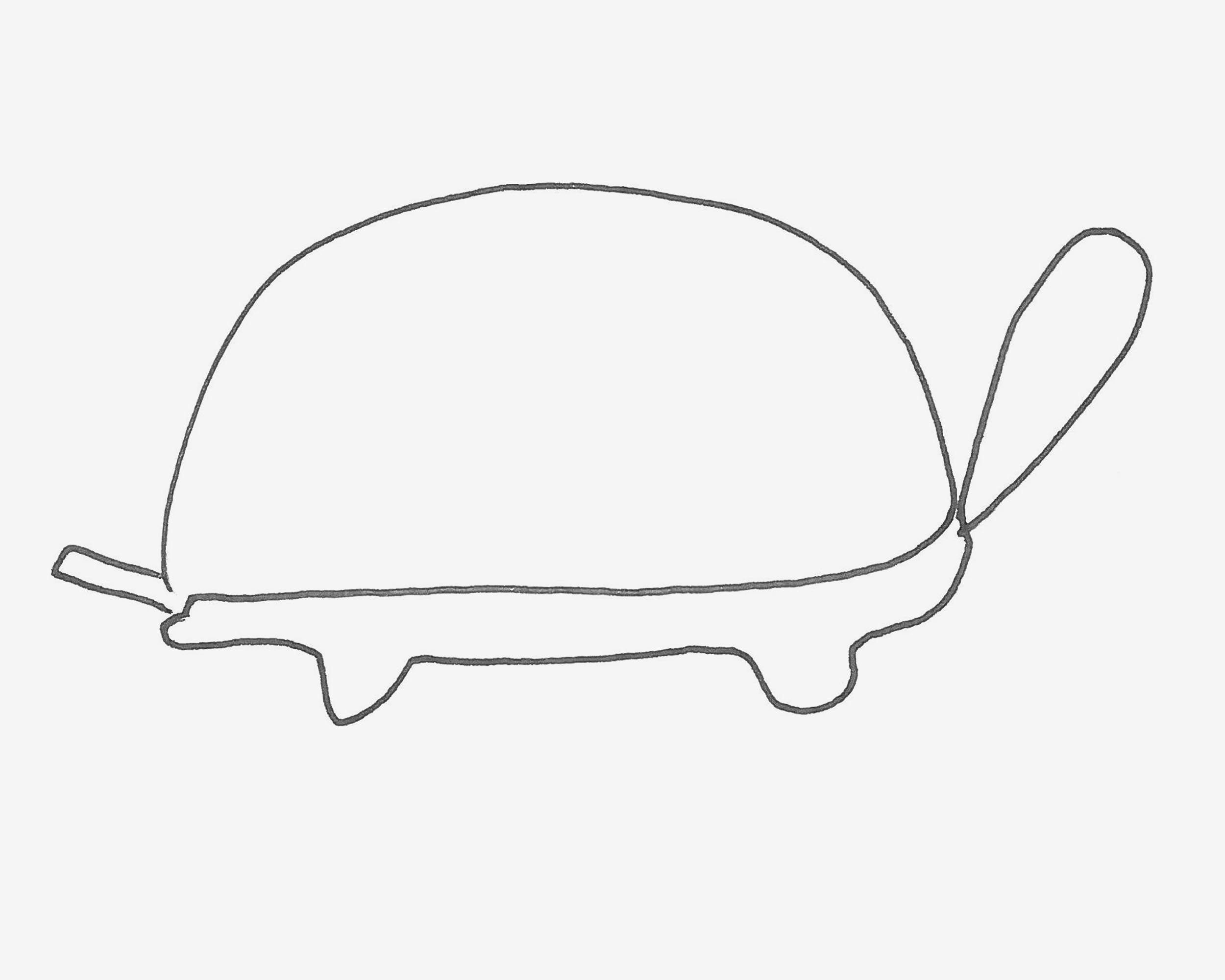 幼儿8一12岁涂鸦 好看简笔画乌龟的画法详细步骤
