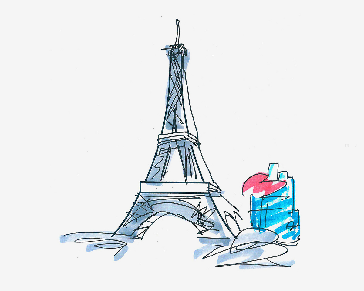 5张巴黎街头画报巴黎城市街头动漫风格高清图片下载 - 素材天下