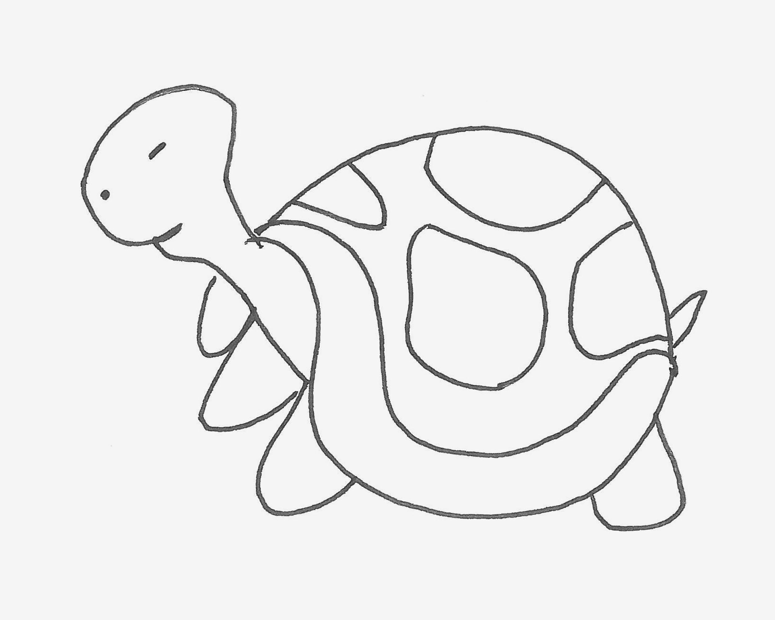 乌龟简笔画画法图片步骤 - 有点网 - 好手艺