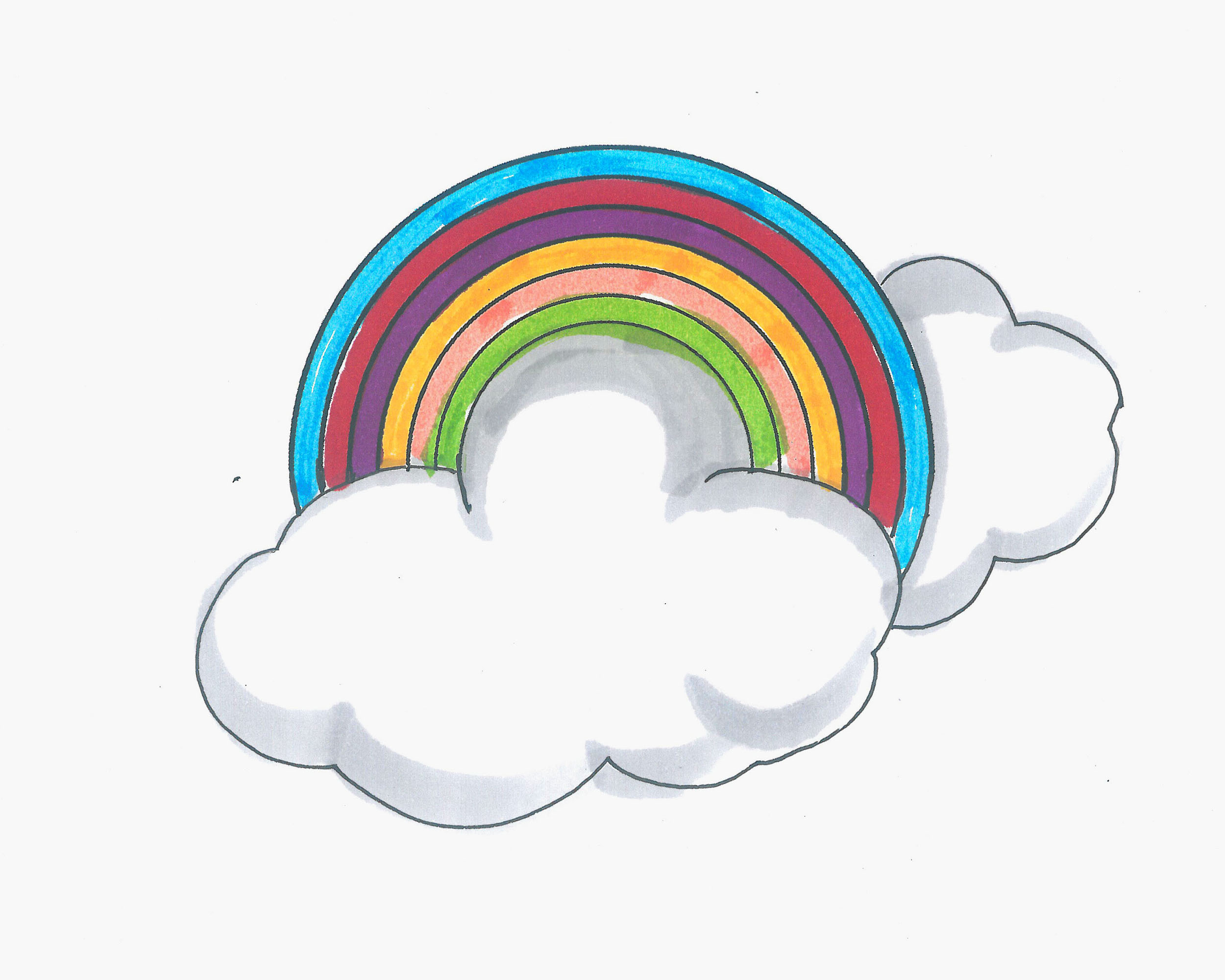 简单又可爱儿童简笔画启蒙教程 涂色彩虹怎么画最简单