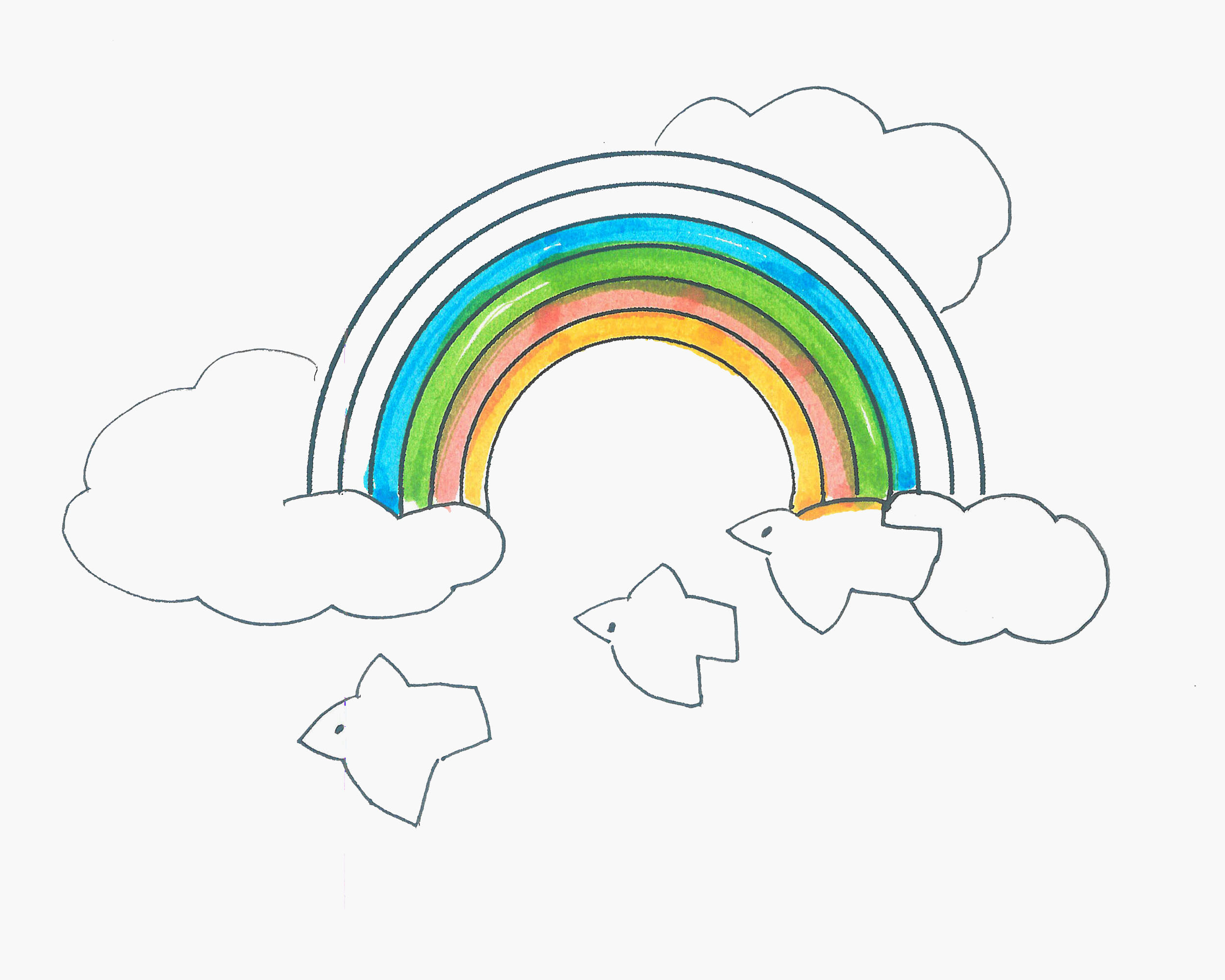 100种画画教程 色彩彩虹的画法（儿童画培养孩子什么能力） - 有点网 - 好手艺