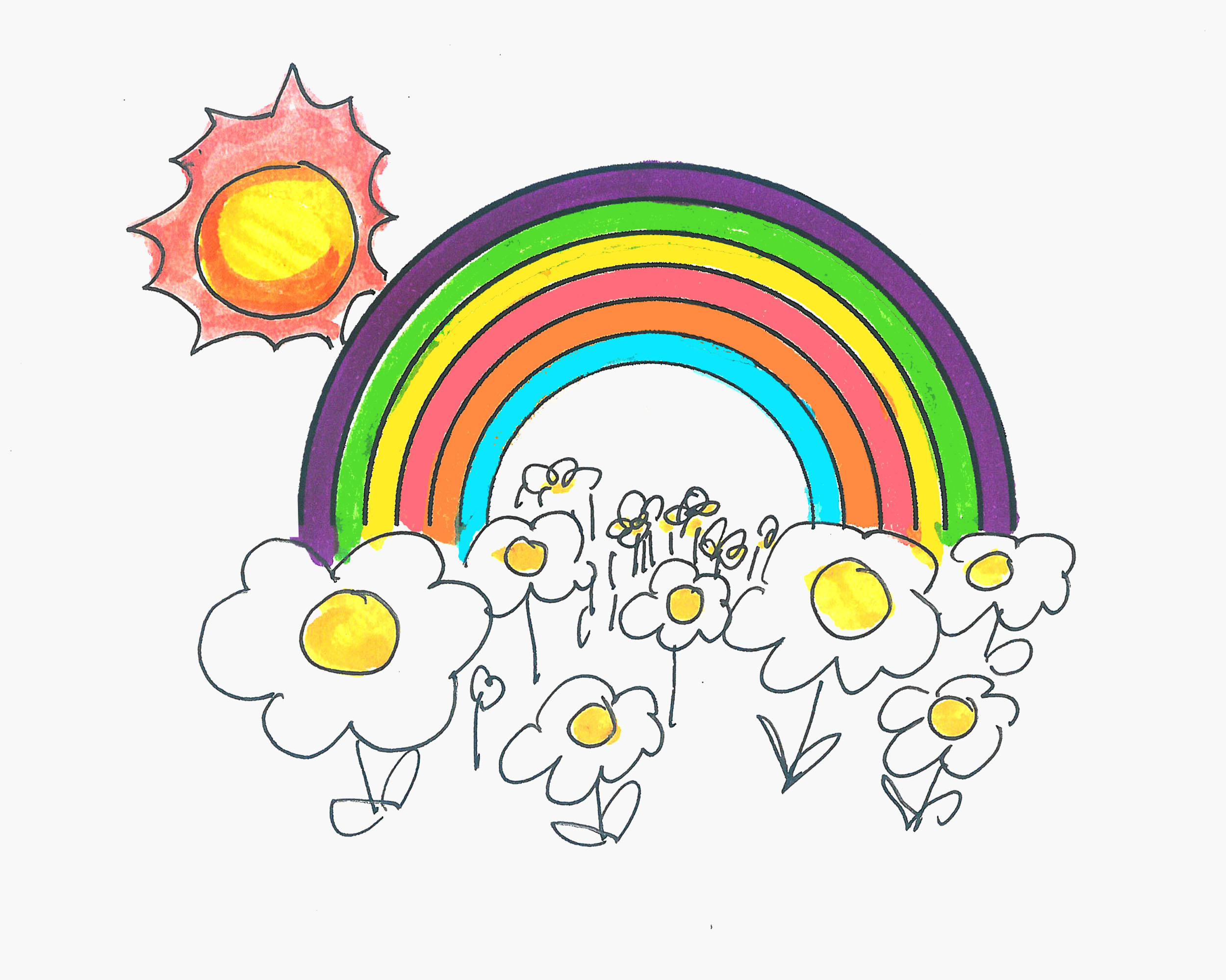 100种画画教程 色彩彩虹的画法💛巧艺网