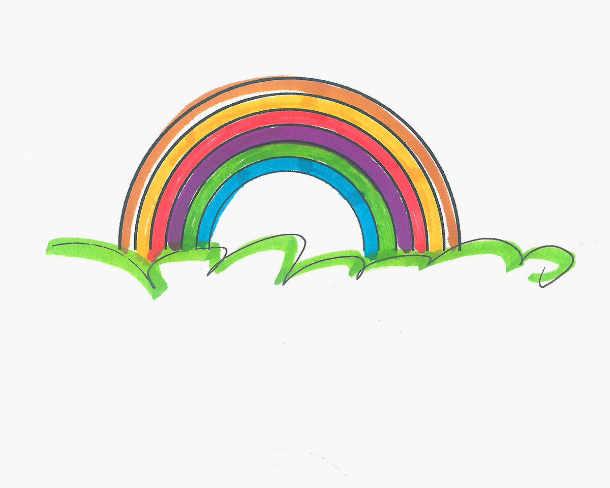 100种画画教程 色彩彩虹的画法（儿童画培养孩子什么能力） - 有点网 - 好手艺