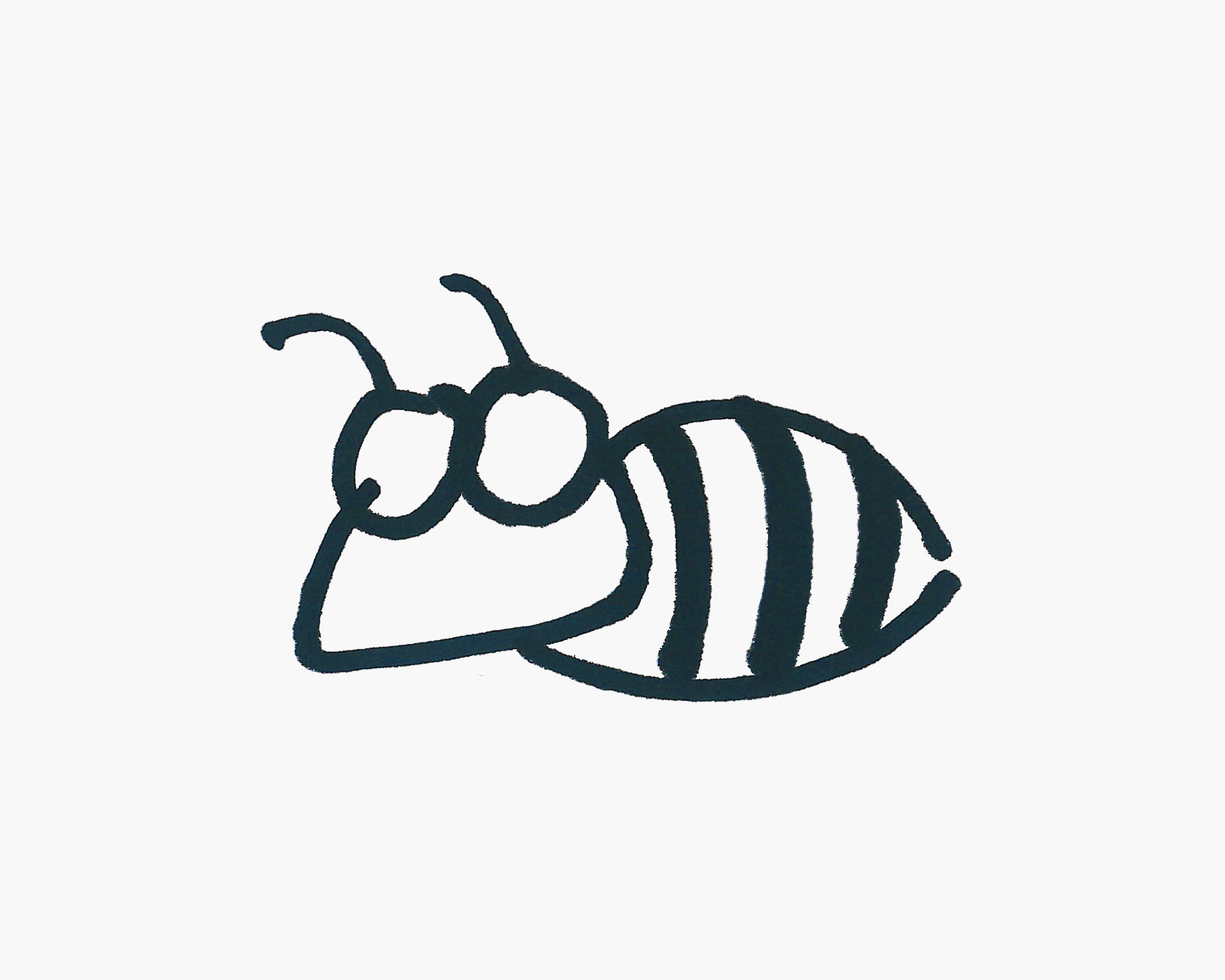 可爱的小蜜蜂简笔画画法图片步骤💛巧艺网