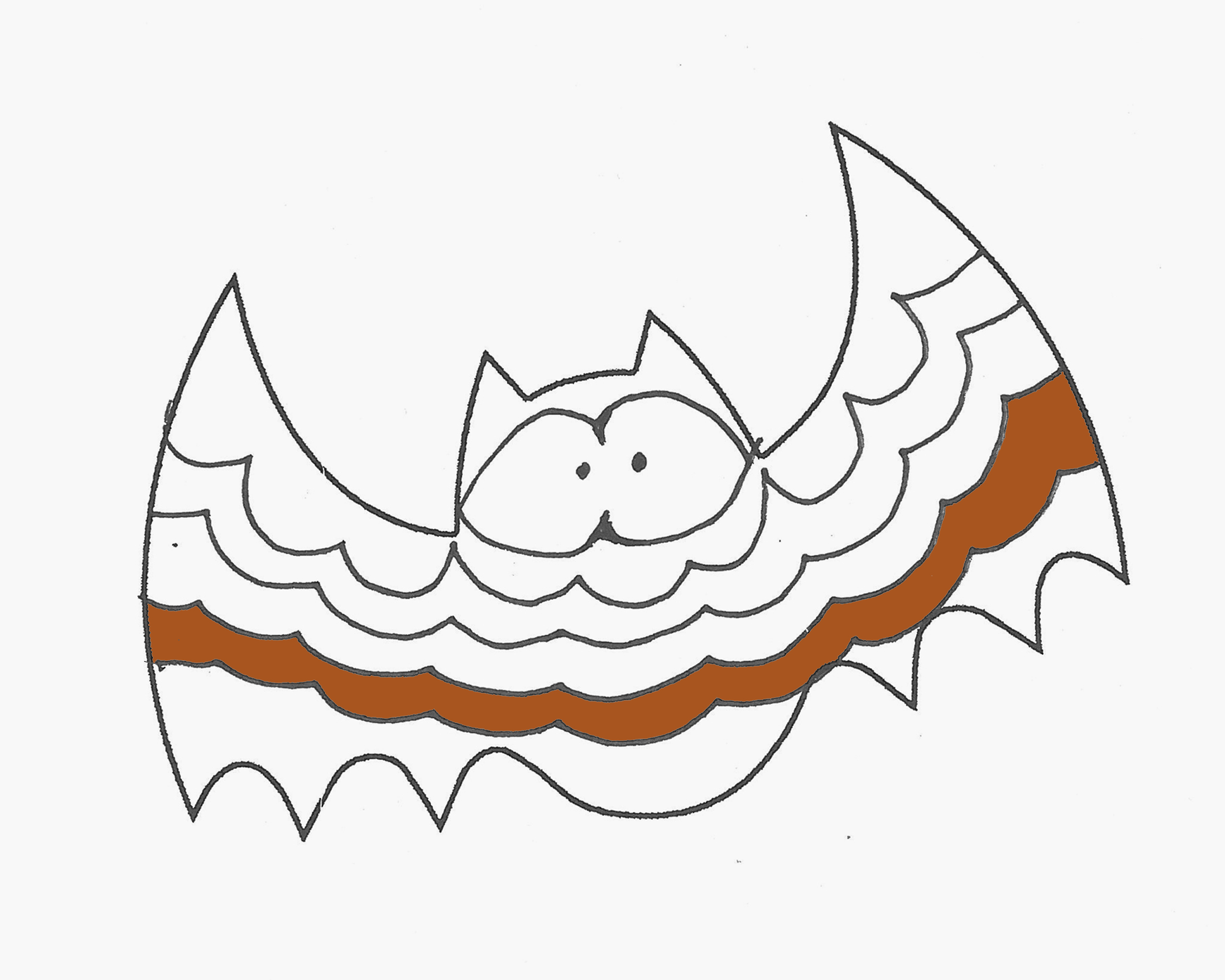儿童漂亮画画大全 趣味简笔画蝙蝠怎么画步骤