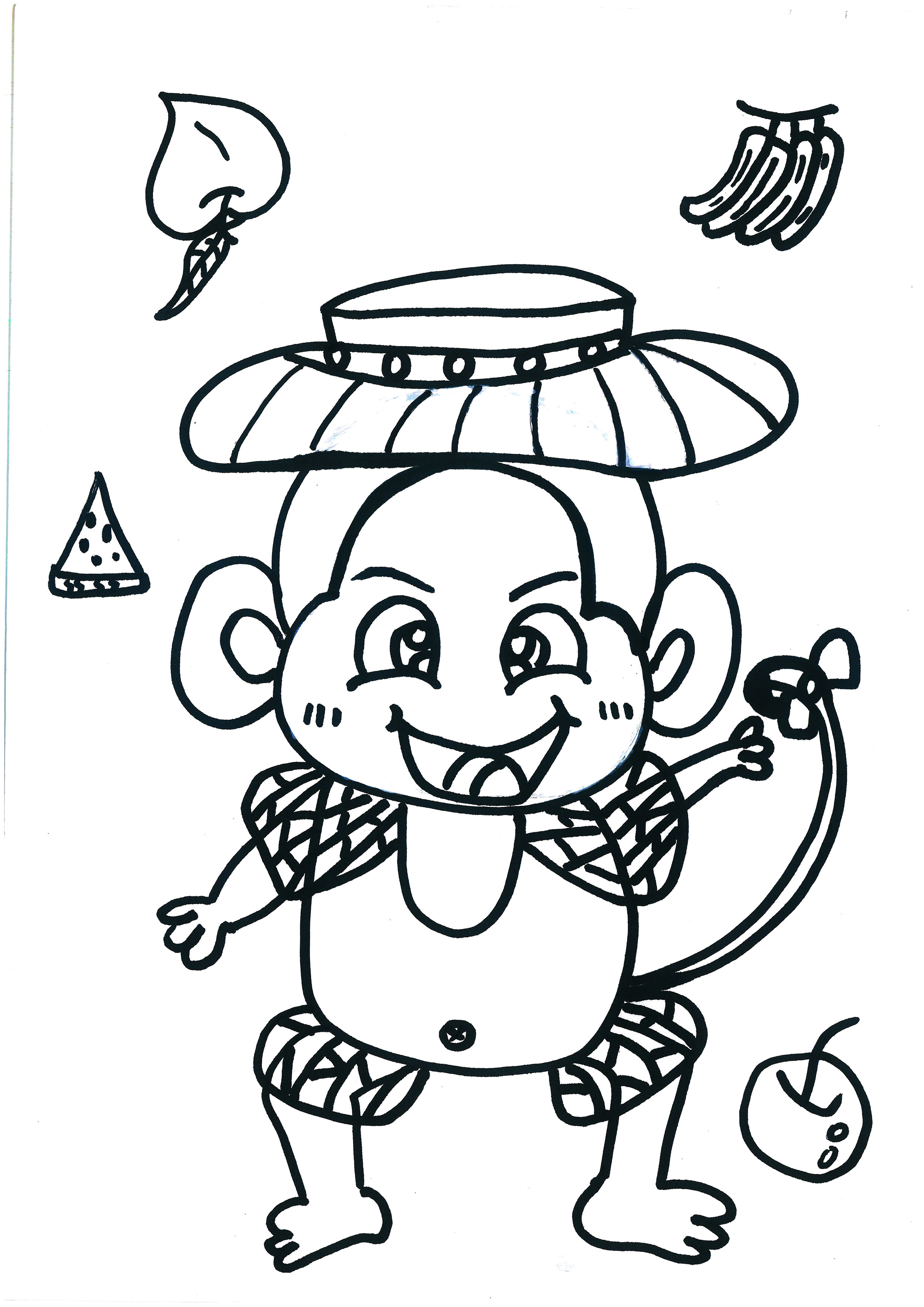 8一12岁可打印课程大图片 简单可爱小猴子的故事填色教程大全（儿童房子绘画图片大全） - 有点网 - 好手艺