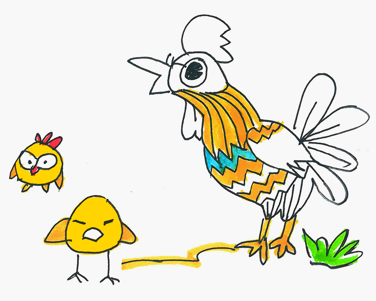 少儿简单简笔画 可爱简笔画小鸡的画法步骤图💛巧艺网