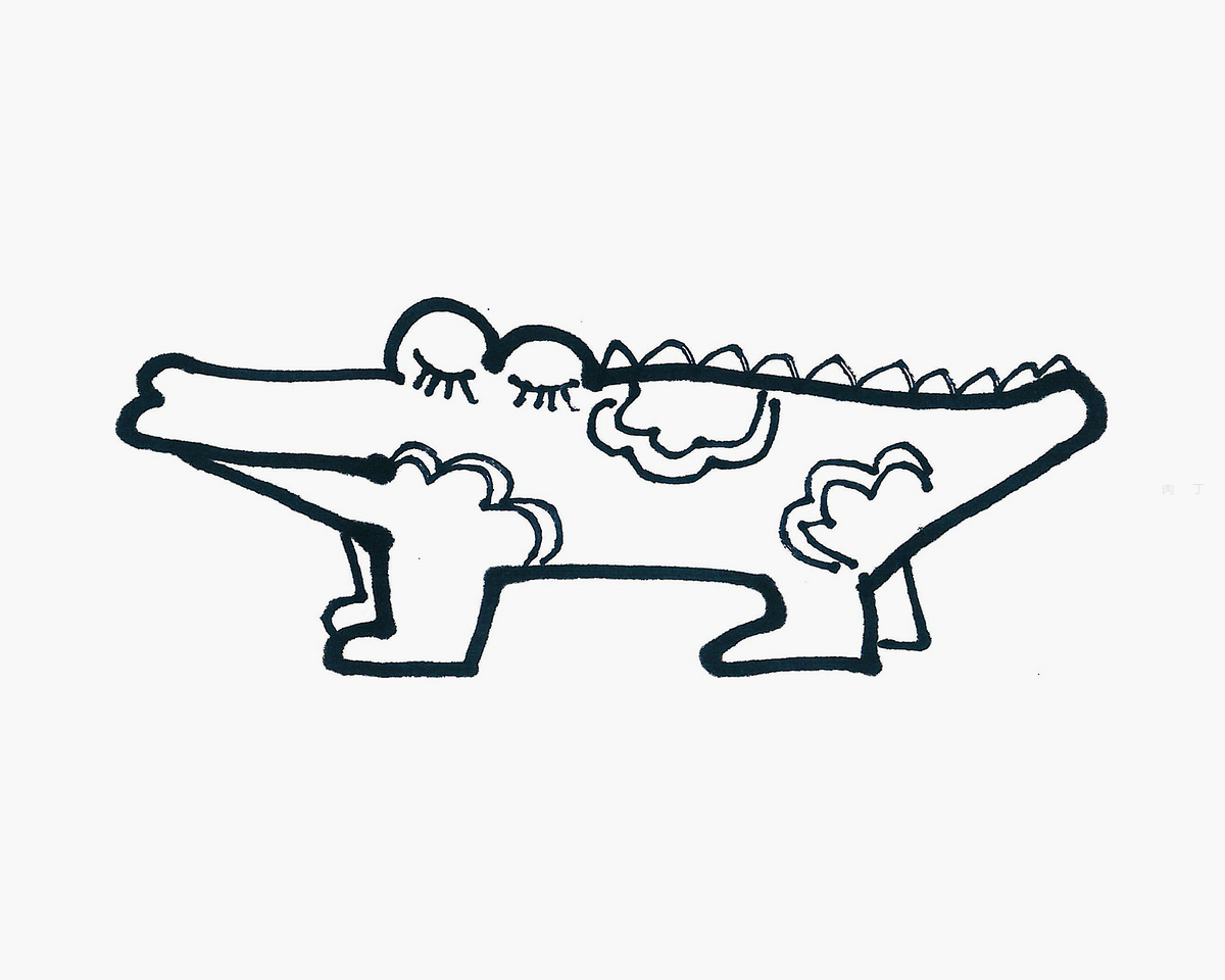 可爱卡通鳄鱼简笔画画法图片步骤（儿童画嘴巴的画法） - 有点网 - 好手艺