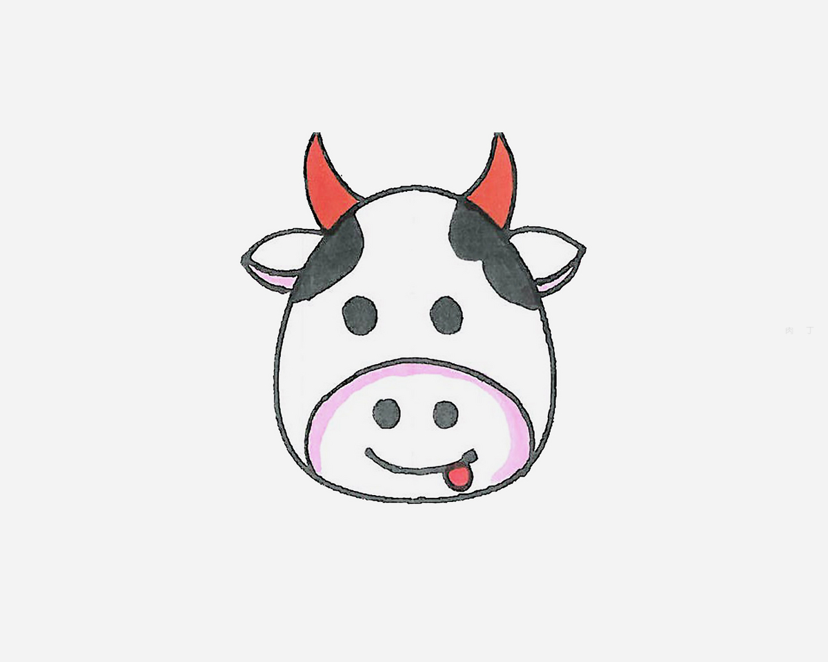 奶牛吃草插画素材-奶牛吃草插画模板-奶牛吃草插画图片免费下载-设图网