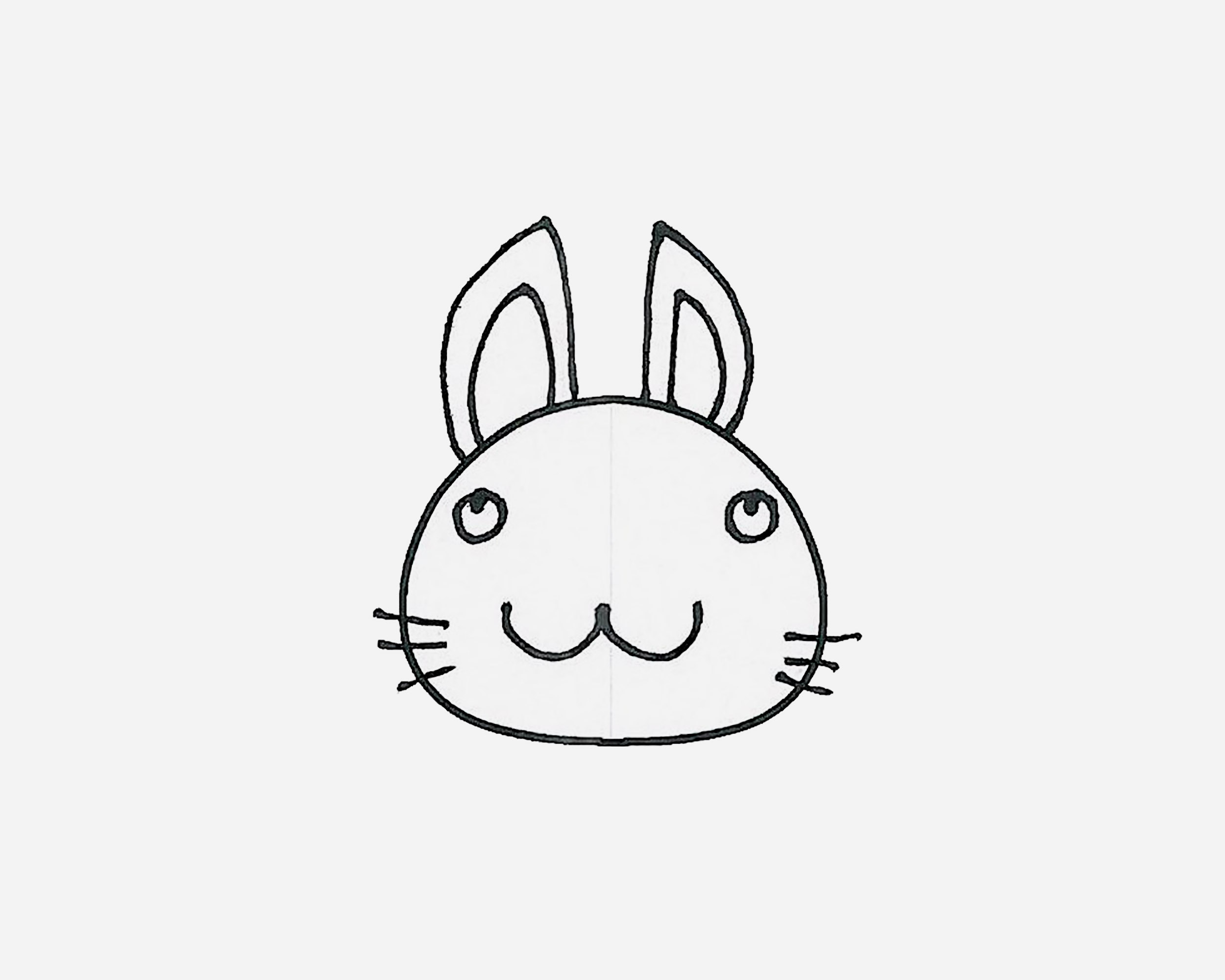 彩色画画 创意简笔画兔子怎么画步骤