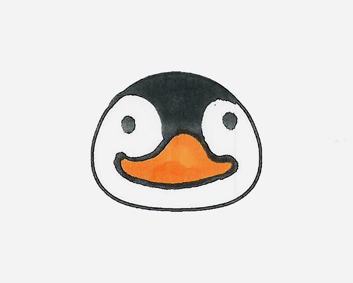 每天一张简笔画 | QQ小企鹅（内含详细步骤） - 知乎