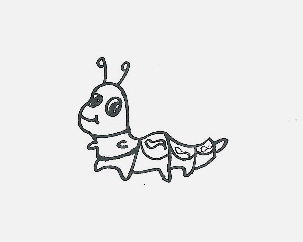 简笔画图片甲虫怎么画最简单 一步一步教甲虫画法💛巧艺网