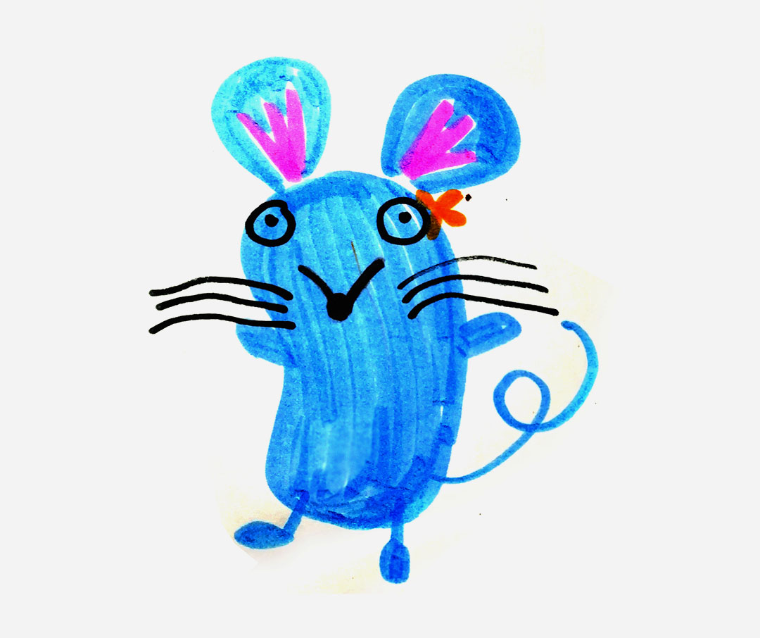 简单小老鼠简笔画画法图片步骤