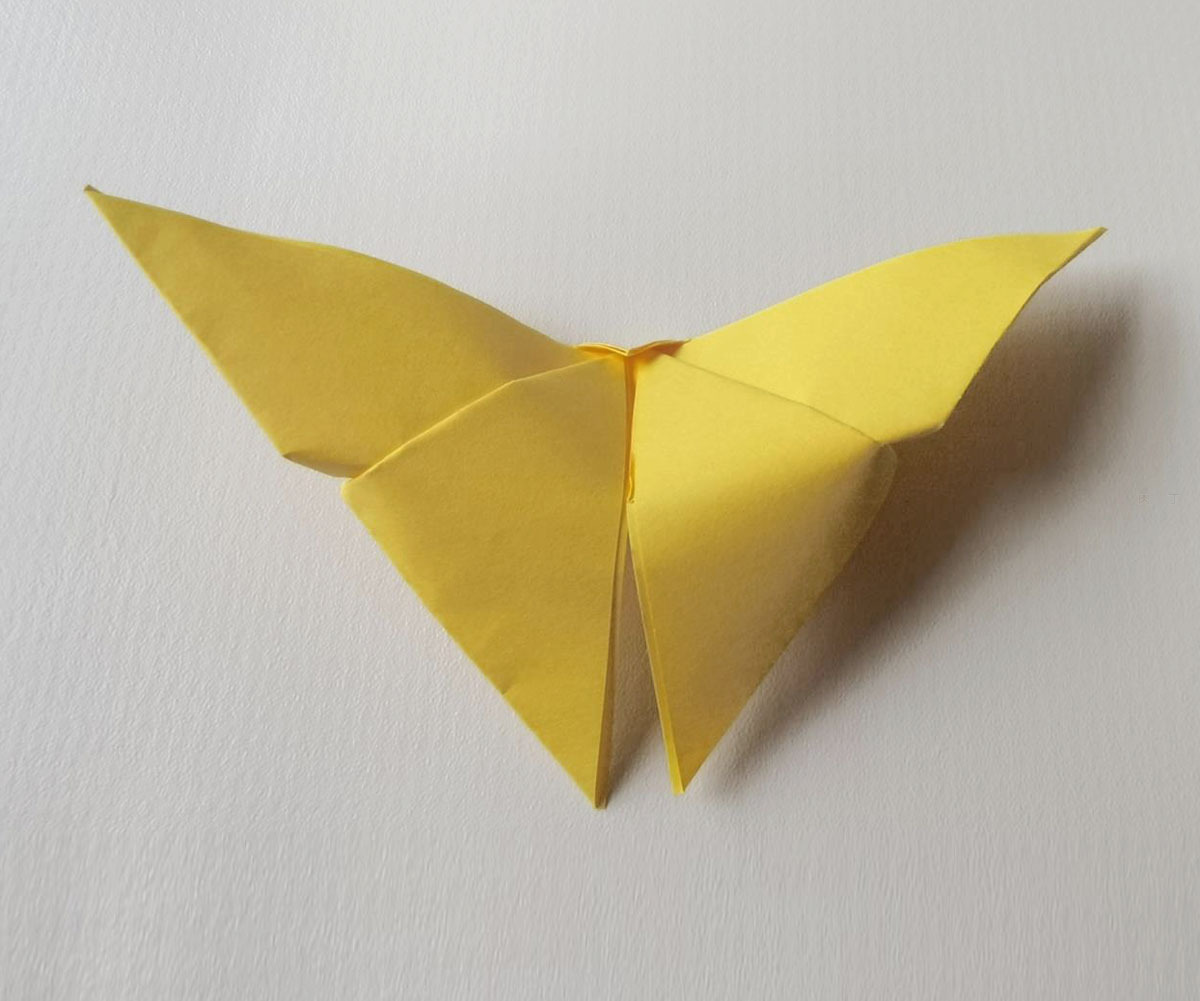 DIY手工折纸，如何折一只美丽的蝴蝶？最简单的蝴蝶折法_哔哩哔哩 (゜-゜)つロ 干杯~-bilibili
