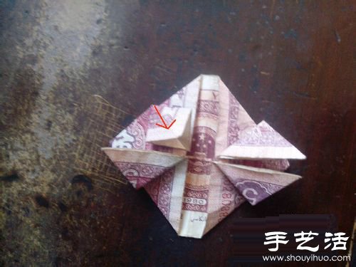 纸币折心的方法图解教程 