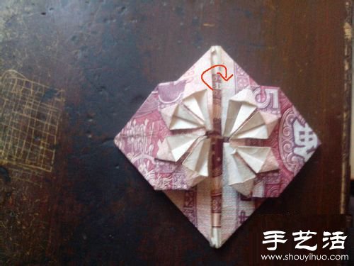 纸币折心的方法图解教程 