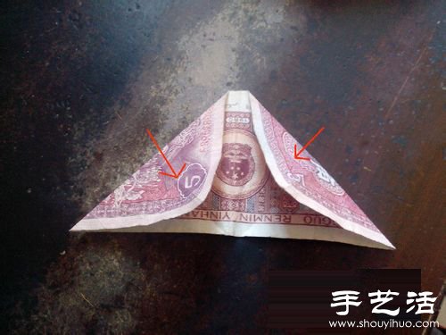 纸币折心的方法图解教程 