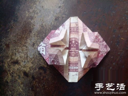 纸币折心的方法图解教程 