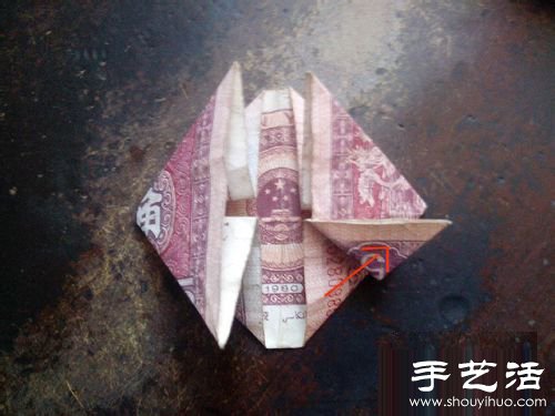 纸币折心的方法图解教程 
