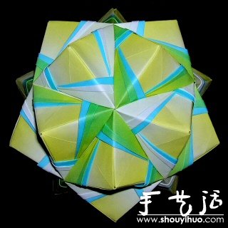 复杂万花筒折纸作品欣赏 