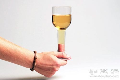 废弃红酒瓶/玻璃瓶DIY制作高脚玻璃杯 