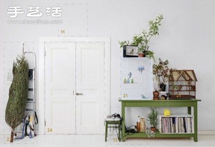 芬兰设计工作室Houm设计DIY的房间纸模 