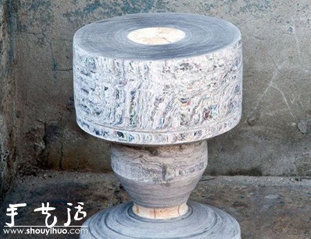 废弃报纸制作家具 