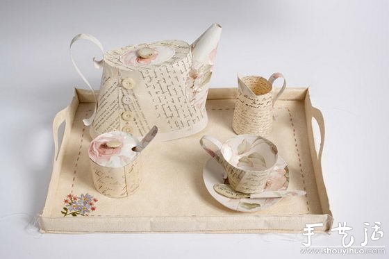 废弃报纸杂志DIY的家居生活物品 