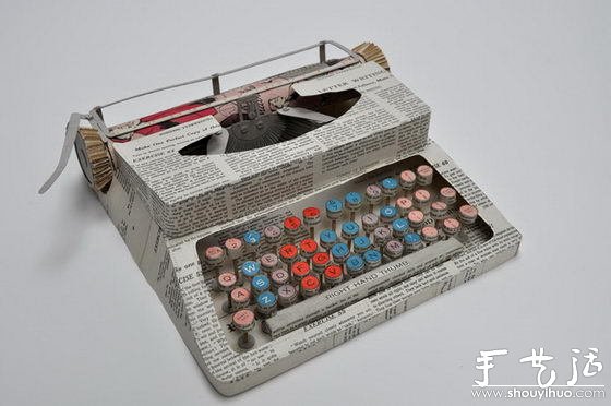 废弃报纸杂志DIY的家居生活物品 