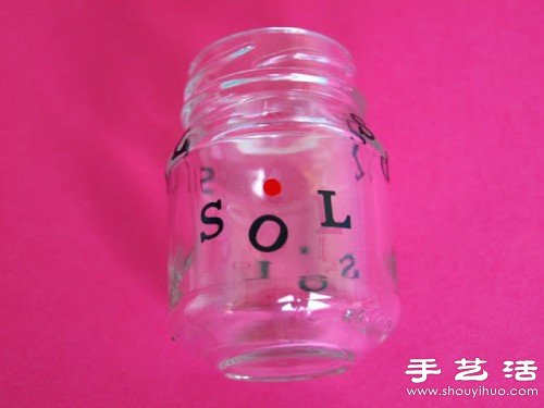 玻璃瓶废物利用DIY可爱的调味瓶 
