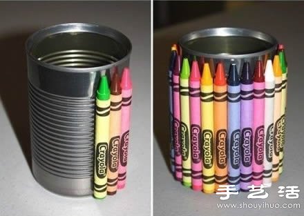 卡通风收纳桶/笔筒DIY手工制作教程 