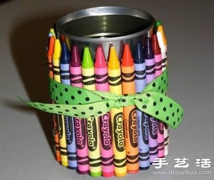 卡通风收纳桶/笔筒DIY手工制作教程 