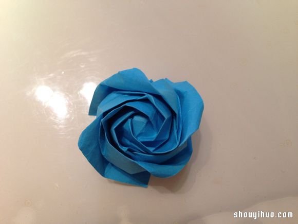 超详细芙荃玫瑰花的折法 折纸芙荃玫瑰图解 