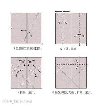 心形盒子的折法图解 折纸心形纸盒子叠法 