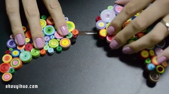 衍纸羽毛项链手工DIY制作方法详细图解教程 
